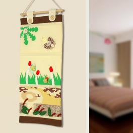 Blancho Bedding [Nice Day] Ivory/Wall Hanging/Baskets/Hanging Wall Basket/ Hanging Wall Baskets (10*24)