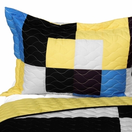 Blancho Bedding [One Fine Wire] 3PC Vermicelli - Quilted Patchwork Quilt Set (Full/Queen Size)