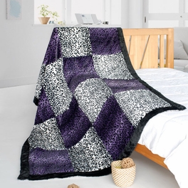 blancho bedding Onitiva - [Devil Nut] Animal Style Patchwork Throw Blanket (61 by 86.6 inches)