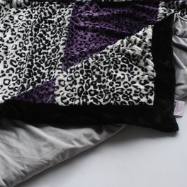 Blancho Bedding Onitiva - [Leopard Secret] Animal Style Patchwork Throw Blanket (61 By 86.6 Inches)