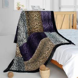 blancho bedding Onitiva - [Minimalism] Patchwork Throw Blanket (61 by 86.6 inches)