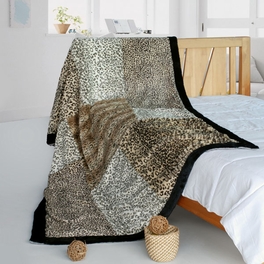 blancho bedding Onitiva - [Modern Art] Animal Style Patchwork Throw Blanket (61 by 86.6 inches)