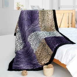 blancho bedding Onitiva - [Precious Heartbeat] Patchwork Throw Blanket (61 by 86.6 inches)