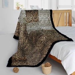 blancho bedding Onitiva - [Refined Taste] Animal Style Patchwork Throw Blanket (61 by 86.6 inches)