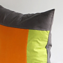 Blancho Bedding Onitiva [Sport Zone] Knitted Fabric Patch Work Pillow Cushion Floor Cushion (19.7 By 19.7 Inches)