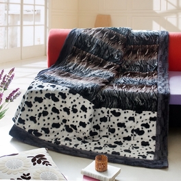blancho bedding Onitiva - [Tasteful Life -B] Patchwork Throw Blanket (86.6 by 63 inches)