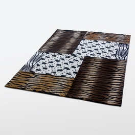 Blancho Bedding Onitiva - [Tiger Stripes -E] Patchwork Throw Blanket (50 By 70 Inches)