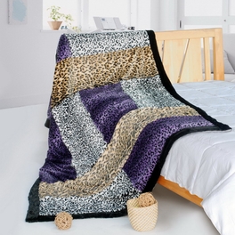 blancho bedding Onitiva - [Time Travel] Patchwork Throw Blanket (61 by 86.6 inches)