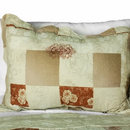 Blancho Bedding [Only You] 3PC Cotton Vermicelli-Quilted Printed Quilt Set (Full/Queen Size)