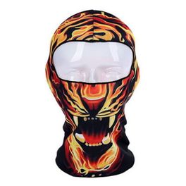 blancho bedding Outdoor Fancy Balaclavas Headwear Hood Face Mask for Cycling Skiing Snowboarding Tiger-3
