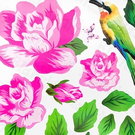 Blancho Bedding Outstanding Flowers - Wall Decals Stickers Appliques Home Decor