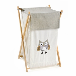 Blancho Bedding [Owl]Crib Bedding Set (4PC Bedding Set + 1 X Hamper)
