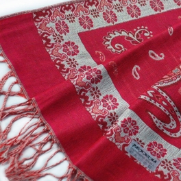 Blancho Bedding Pa-612-2 Big Flower Pattern Exquisitely Soft Woven Pashmina/Shawl/Scarves