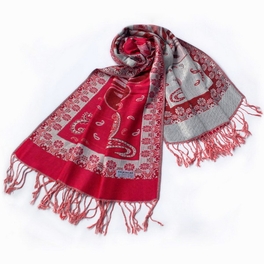 blancho bedding Pa-612-2 Big Flower Pattern Exquisitely Soft Woven Pashmina/Shawl/Scarves