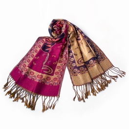 blancho bedding Pa-612-6 Big Flower Pattern Exquisitely Soft Woven Pashmina/Shawl/Scarves