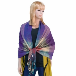 Blancho Bedding Pa-a09-1 Moon & Stars & Roses Elegant Fashion Smooth Touch Tassel Ends Pashmina/Shawl/Scarf