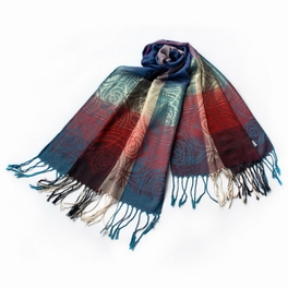 blancho bedding Pa-a09-1 Moon & Stars & Roses Elegant Fashion Smooth Touch Tassel Ends Pashmina/Shawl/Scarf