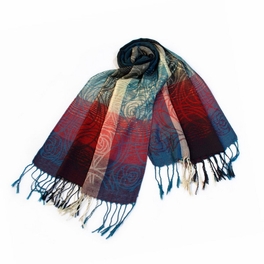 blancho bedding Pa-a09-3 Moon & Stars & Roses Elegant Fashion Smooth Touch Tassel Ends Pashmina/Shawl/Scarf