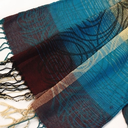 Blancho Bedding Pa-a09-4 Moon & Stars & Roses Elegant Fashion Smooth Touch Tassel Ends Pashmina/Shawl/Scarf