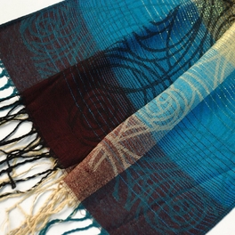 Blancho Bedding Pa-a09-5 Moon & Stars & Roses Elegant Fashion Smooth Touch Tassel Ends Pashmina/Shawl/Scarf