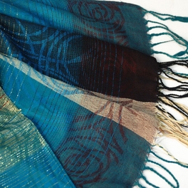 Blancho Bedding Pa-a09-5 Moon & Stars & Roses Elegant Fashion Smooth Touch Tassel Ends Pashmina/Shawl/Scarf