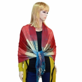 Blancho Bedding Pa-a09-5 Moon & Stars & Roses Elegant Fashion Smooth Touch Tassel Ends Pashmina/Shawl/Scarf