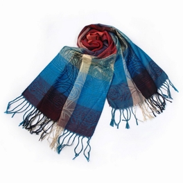 blancho bedding Pa-a09-5 Moon & Stars & Roses Elegant Fashion Smooth Touch Tassel Ends Pashmina/Shawl/Scarf