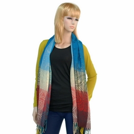Blancho Bedding Pa-a09-6 Moon & Stars & Roses Elegant Fashion Smooth Touch Tassel Ends Pashmina/Shawl/Scarf