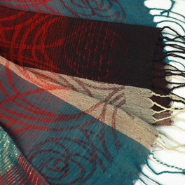 Blancho Bedding Pa-a09-7 Moon & Stars & Roses Elegant Fashion Smooth Touch Tassel Ends Pashmina/Shawl/Scarf