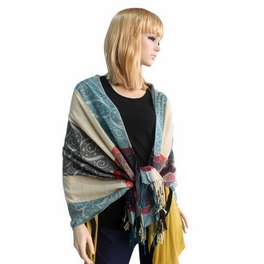 Blancho Bedding Pa-a13-3 Fantasy Stars & Flowers Fashion Revitalized Style Luxurious Silky Soft Pashmina/Shawl/Scarf