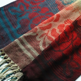 Blancho Bedding Pa-a17-2 Rose Patterns Elegant Smooth Touch Woven Pashmina/Shawl/Scarf