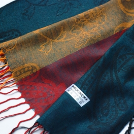 Blancho Bedding Pa-a82-1 Multi-Colors Rose & Paisley National Style Exquisite Soft Tassel Ends Pashmina/Shawl/Scarf