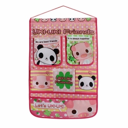 blancho bedding [Panda &Pig] Pink/Wall Hanging/ Wall Baskets / Hanging Baskets/ Wall Organizers (15*21)