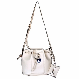 blancho bedding [Perhaps Love] Stylish White An Adjustable Strap Leatherette Bag Handbag Purse
