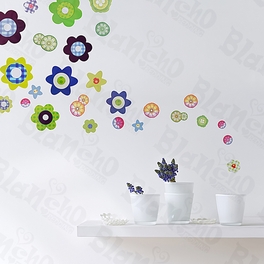 blancho bedding Petal Wheel-2 - Wall Decals Stickers Appliques Home Decor