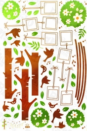 Blancho Bedding Photo Collection Tree - Wall Decals Stickers Appliques Home D¨¦cor