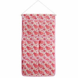 blancho bedding [Pink Flowers] Pink/Wall Hanging/ Wall Organizers / Baskets / Hanging Baskets (13*24)