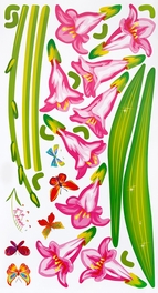 Blancho Bedding Pink Lily Valley - Wall Decals Stickers Appliques Home Decor