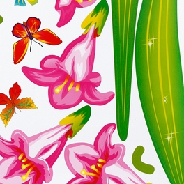 Blancho Bedding Pink Lily Valley - Wall Decals Stickers Appliques Home Decor