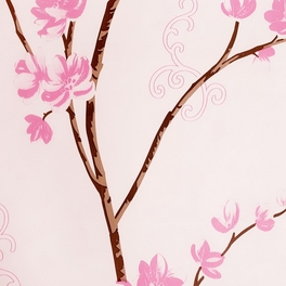 Blancho Bedding Pink Magnolia - Self-Adhesive Wallpaper Home Decor(Roll)