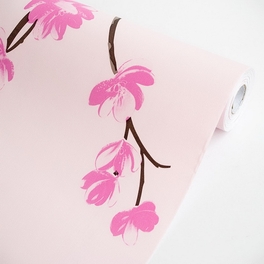 blancho bedding Pink Magnolia - Self-Adhesive Wallpaper Home Decor(Roll)