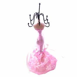 Blancho Bedding [Pink Mood] Jewelry Display Holder Figure Stand Light Pink