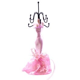blancho bedding [Pink Mood] Jewelry Display Holder Figure Stand Light Pink
