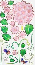 Blancho Bedding Pink Petals - Wall Decals Stickers Appliques Home Decor
