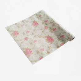 Blancho Bedding Pink Rose - Self-Adhesive Wallpaper Home Decor (Roll)