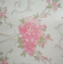 Blancho Bedding Pink Rose - Self-Adhesive Wallpaper Home Decor (Roll)