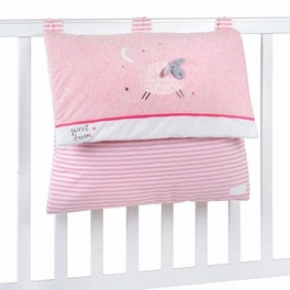 Blancho Bedding Pink Sheep Cotton Baby Crib Bedding Set Collection (3PC + 1 X Diaper Bag)