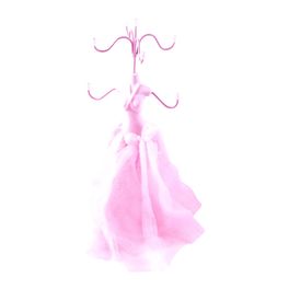 blancho bedding [Pink Sheer Dress] Jewelry Display Holder Figure Stand Light Pink