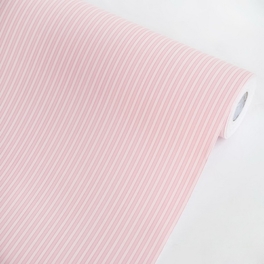 blancho bedding Pink Stripe - Self-Adhesive Wallpaper Home Decor(Roll)