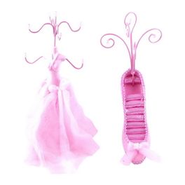 blancho bedding [Pinky] Jewelry Display Holder Stand Combo Light Pink